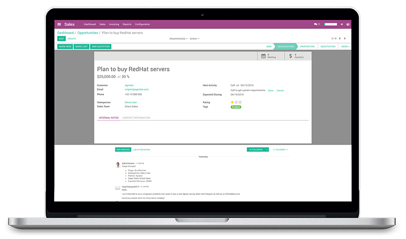 Odoo - Kanban View