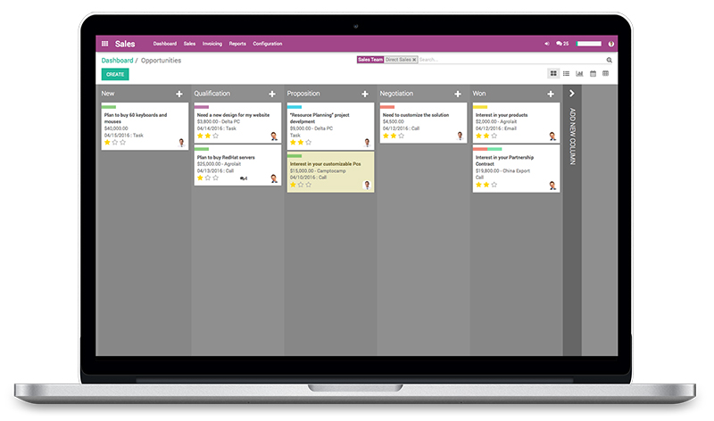 Odoo - Kanban View