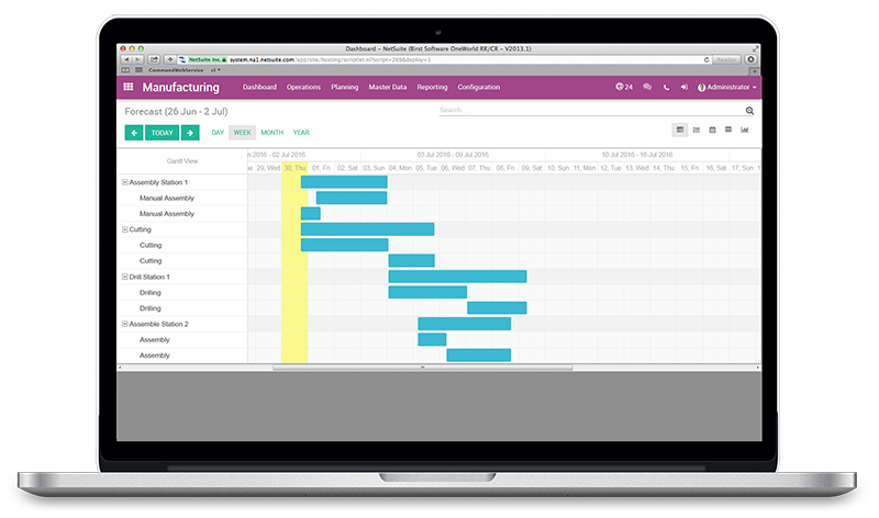 Odoo - Production Scheduling