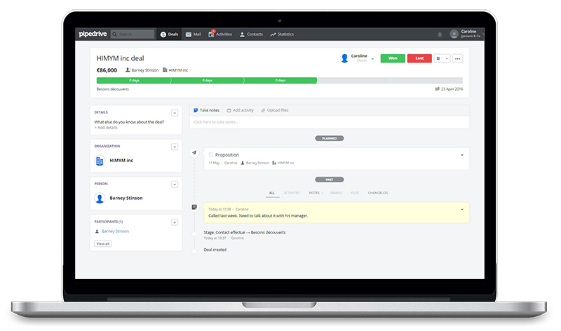 Pipedrive - Form View