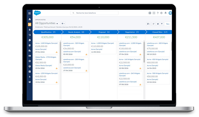 Salesforce - Kanban View